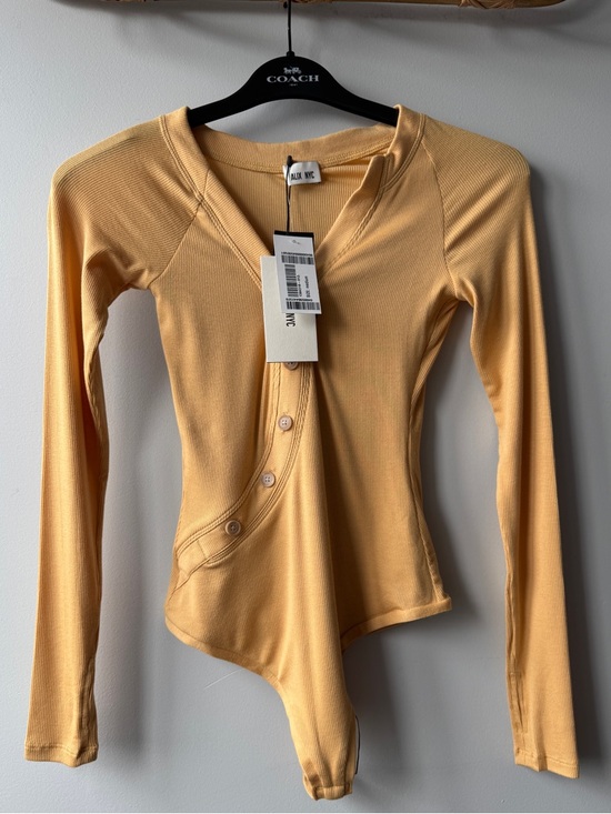 ALIX NYC Tops - NWT ALIX NYC Purdy asymmetric ribbed stretch-modal jersey bodysuit size M